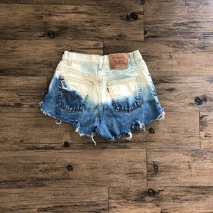 Ombré high waisted shorts